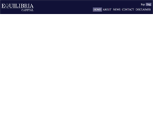 Tablet Screenshot of equilibriacapital.com